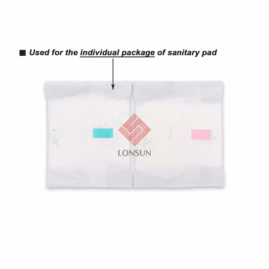 Women Sanitary Napkin Pad PE Film Panty Liner Individual Package Wrapping Cast Film Polyethylene Backsheet