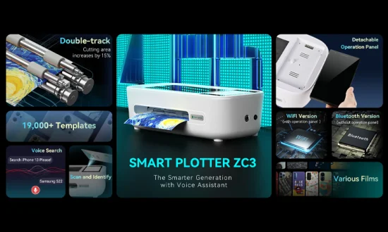 Automatic Intelligent Mobile TPU Hydrogel Protective Film Cutting Machine Smart Plotter Screen Protector Machine